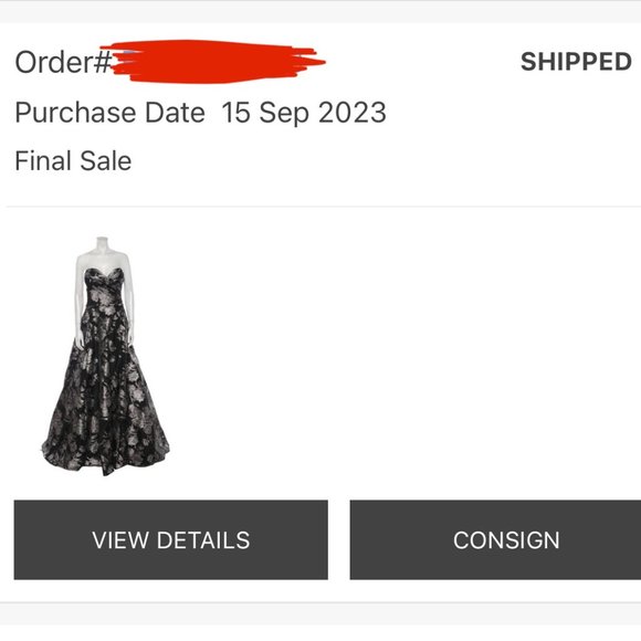 Jovani Black & Silver Floral Print Gown - US 14 - Picture 12 of 14